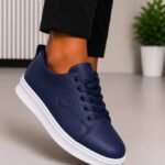 Baskets Homme City Class – Sneakers Élégantes & Confort Bleu Marine