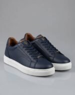 Basket Homme Premium Urban – Bleu & Semelle Blanche – Image 2