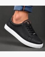 Basket Homme Premium Urban – Noir & Semelle Blanche
