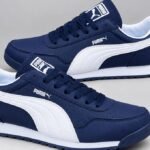 Basket Homme Style Urbain Bleu Marine & Blanc – Confort & Élégance