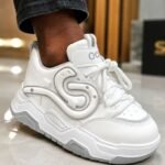 Basket Enfant Urban S – Sneakers Tendance à Semelle Épaisse – Blanc
