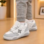 Basket Enfant Urban Flower – Sneakers Confortables & Tendance – Blanc