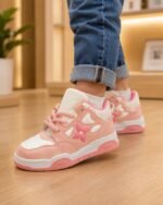 Basket Enfant Urban Flower – Sneakers Confortables & Tendance – Rose