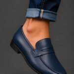 Mocassins Homme Executive Class – Élégants & Confortables Bleu Marine