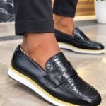 Mocassin Homme Prestige – Élégance & Confort Noir