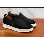 Mocassin Homme Urban Confort – Noir à Semelle Blanche
