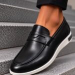 Mocassin Homme Prestige – Noir Élégant à Semelle Confort