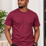 T-Shirt Homme Essential Premium – Coton Confort – Bordeaux