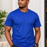 T-Shirt Homme Essential Premium – Coton Confort – Bleu Royal