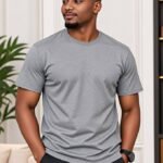 T-Shirt Homme Essential Premium – Coton Confort – Gris